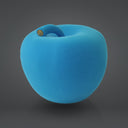 Salvadanaio Mela Monocolor Velvet azzurro, accessorio home decor moderno