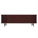 Mobile contenitore B-SIDE Sideboard 3 Ante vista frontale colore marrone
