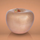 Mela Foglia Oro Rame Argento, salvadanaio decorativo artigianale per home decor