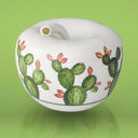 Mela Peace and Love home decor con simboli colorati su sfondo blu