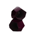 Tazzina da caffè Voronoi singola finitura bordeaux design sfaccettato