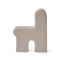 Scultura decorativa Crunchy in gres porcellanato colore tortora