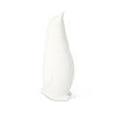 Scultura decorativa Pinguini in gres porcellanato colore bianco opaco