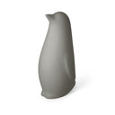 Scultura decorativa Pinguini in gres porcellanato colore grigio scuro opaco