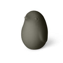 Scultura decorativa Pinguini in gres porcellanato colore grigio scuro opaco