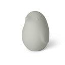 Scultura decorativa Pinguini in gres porcellanato colore grigio chiaro opaco