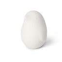 Scultura decorativa Pinguini in gres porcellanato colore bianco latte opaco