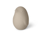 Scultura decorativa Pinguini in gres porcellanato colore tortora sabbia