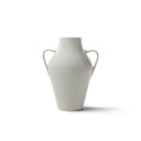 Vaso in ceramica di design Quartara colore bianco vista frontale