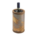 Accessori casa portabottiglie con mosaico di specchi artigianale vista frontale