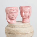 Vaso decorativo in ceramica Lui & Lei Caltagirone colore rosa