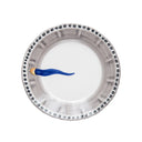 Piatto ceramica Fortuna da dessert con decorazione grafica