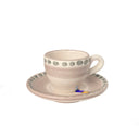 Tazzina da caffè Fortuna in ceramica, vista laterale con manico.