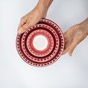 Ciotola in ceramica artigianale colorata linea I Colorati vista dall’alto