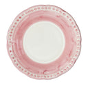 Piatto da dessert in ceramica artigianale Fortuna colore rosa