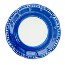 Piatto da dessert in ceramica artigianale Fortuna colore blu