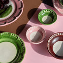 Ciotola in ceramica artigianale colore rosa linea I Colorati