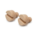 Pomelli in legno della lampada Happy per bambini, dettagli naturali