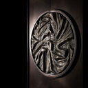 Mobile tondo di design dettaglio anta circolare lavorata