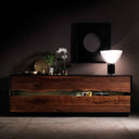 Cassettiera arredamento Other Way ambientata in soggiorno moderno con illuminazione L