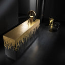 Mobile credenza Oro Colato vista dall’alto con finitura dorata