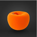 Salvadanaio Mela Monocolor Velvet arancione su sfondo scuro, home decor elegante makefile Copy code