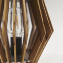 Dettaglio interno lampada da tavolo Ales con luce LED