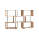 Libreria modulare Continua cinque moduli in legno design moderno