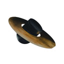 Diffusore audio Saturnia Sunset Gold di design in ferro e legno