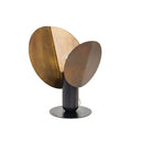 Lampada da tavolo Ficus Sunset Gold in metallo e legno