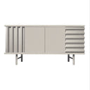 Mobile contenitore B-SIDE Sideboard 2 Ante vista frontale colore grigio chiaro