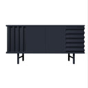 Mobile contenitore B-SIDE Sideboard 2 Ante vista frontale colore nero