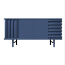 Mobile contenitore B-SIDE Sideboard 2 Ante vista frontale colore blu
