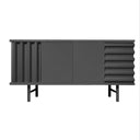 Mobile contenitore B-SIDE Sideboard 2 Ante vista frontale colore grigio antracite