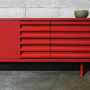 Mobile contenitore B-SIDE Sideboard 2 Ante colore rosso vista ambientata