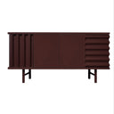 Mobile contenitore B-SIDE Sideboard 2 Ante vista frontale colore marrone