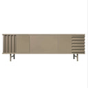 Mobile contenitore B-SIDE Sideboard 3 Ante vista frontale colore tortora