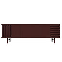 Mobile contenitore B-SIDE Sideboard 3 Ante vista frontale colore marrone