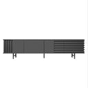 Mobile contenitore arredamento B-SIDE Sideboard vista frontale colore grigio scuro