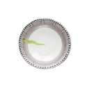 Insalatiera piatti Fortuna in ceramica con decorazione verde