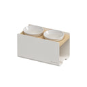 Ciotole per cani Bill Medium bianche con struttura rialzata