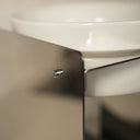 Dettaglio base e finitura ciotole per cani rialzate Bill Lux Large