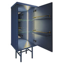 Mobile contenitore Curl Cabinet 1 anta aperto con ripiani interni