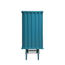 Mobile contenitore Curl Cabinet 1 anta vista frontale colore azzurro