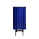 Mobile contenitore Curl Cabinet 1 anta vista frontale colore blu