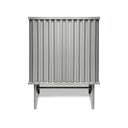 Mobile contenitore arredamento Curl Cabinet 2 ante colore grigio vista frontale