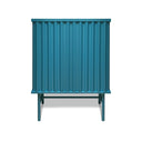 Mobile contenitore arredamento Curl Cabinet 2 ante colore azzurro petrolio vista frontale
