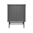 Mobile contenitore arredamento Curl Cabinet 2 ante colore grigio chiaro vista frontale