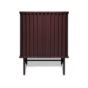 Mobile contenitore arredamento Curl Cabinet 2 ante colore bordeaux vista frontale