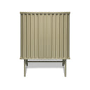 Mobile contenitore arredamento Curl Cabinet 2 ante colore beige sabbia vista frontale